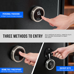 RPNB RP10FR Large Biometric Rifle Safe,Electronic Gun Security Cabinet for 10 Rifles